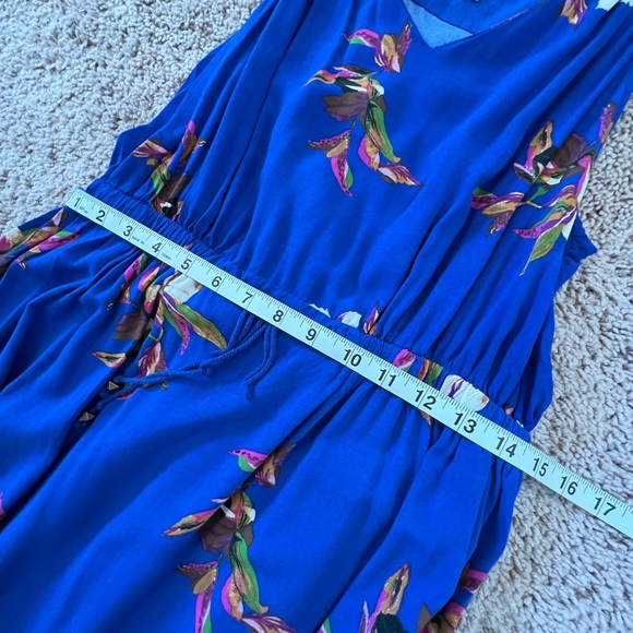 A New Day Bright Blue Floral Maxi Dress - Picture 7 of 8